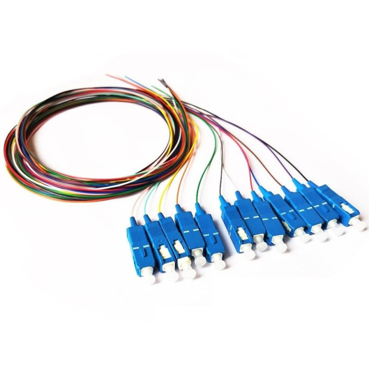 پیگتل فیبر نوری سینگل مودSC/SM/1M/12CORE - SC/UPC/12CORE PIGTILE FIBRE NORI SC/SM/SX/12CORE