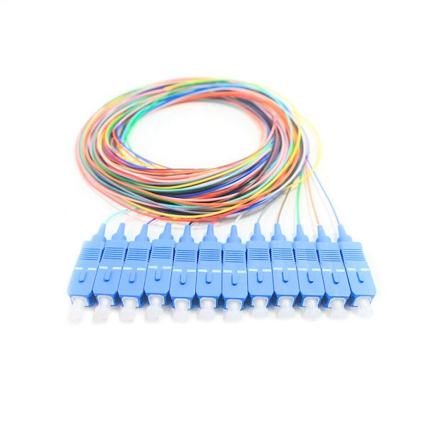 پیگتل فیبر نوری سینگل مودSC/SM/1M/12CORE - SC/UPC/12CORE PIGTILE FIBRE NORI SC/SM/SX/12CORE